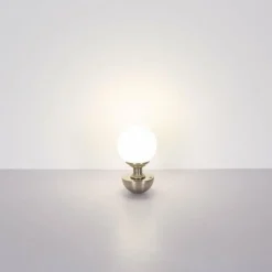 Luminaires Globo Lighting Tabina Lampe à poser LED Nickel mat, 1 lumière* Éclairage Led