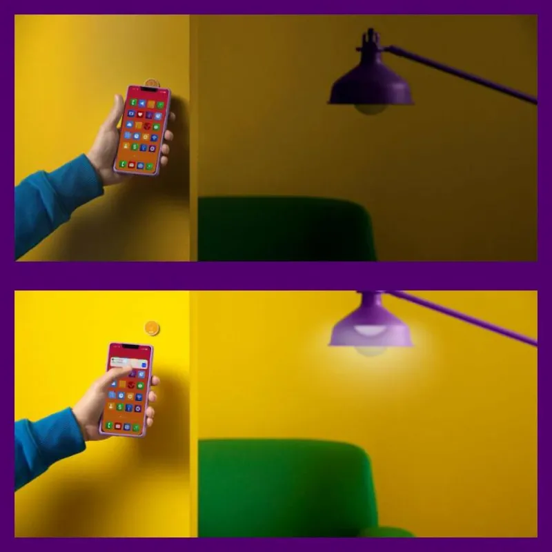 Luminaires Philips Tags NFC - set de quatre pièces Philips WiZ