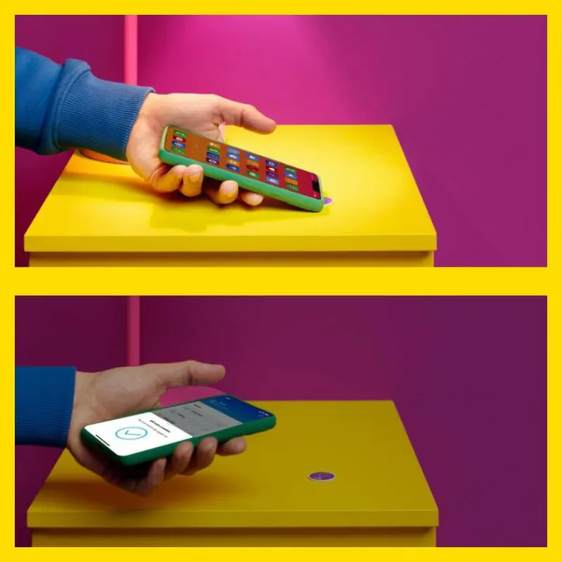 Luminaires Philips Tags NFC - set de quatre pièces Philips WiZ