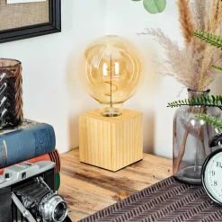 Luminaires Scandinaves-hofstein Tallsebo Lampe à poser Écru, 1 lumière