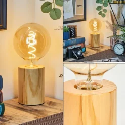 Luminaires Scandinaves-hofstein Tallsebo Lampe à poser Écru, 1 lumière