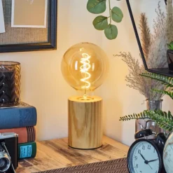 Luminaires Scandinaves-hofstein Tallsebo Lampe à poser Écru, 1 lumière