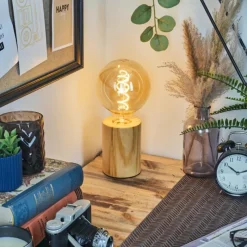 Luminaires Scandinaves-hofstein Tallsebo Lampe à poser Écru, 1 lumière