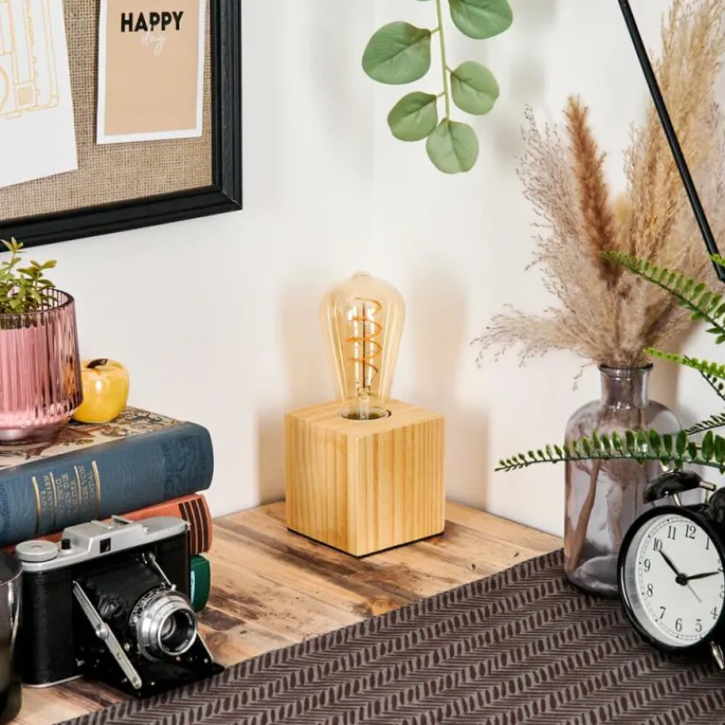 Luminaires Scandinaves-hofstein Tallsebo Lampe à poser Écru, 1 lumière