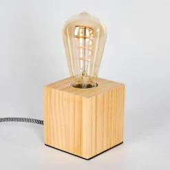 Luminaires Scandinaves-hofstein Tallsebo Lampe à poser Écru, 1 lumière