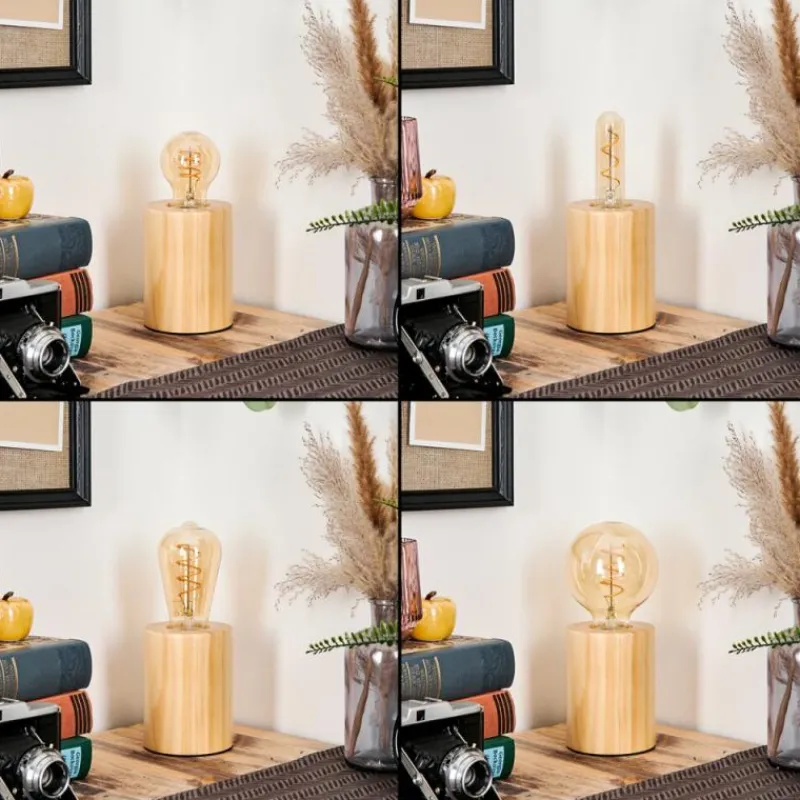 Luminaires Scandinaves-hofstein Tallsebo Lampe à poser Écru, 1 lumière