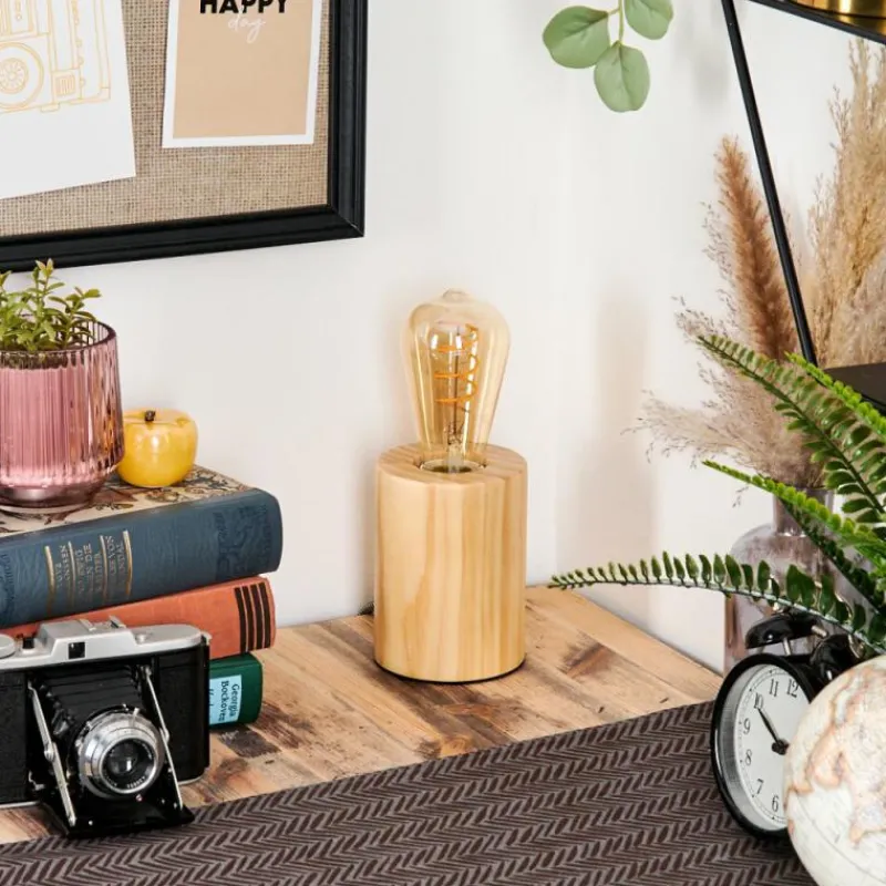 Luminaires Scandinaves-hofstein Tallsebo Lampe à poser Écru, 1 lumière