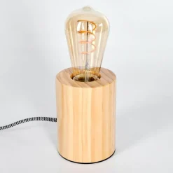 Luminaires Scandinaves-hofstein Tallsebo Lampe à poser Écru, 1 lumière