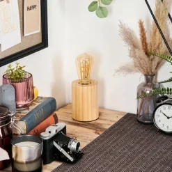 Luminaires Scandinaves-hofstein Tallsebo Lampe à poser Écru, 1 lumière