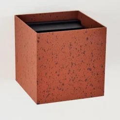 hofstein Tamarin Lampe murale d´extérieur, Luminaire Up & Down, Applique murale LED Rouille, Noir, 1 lumière