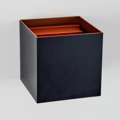 hofstein Tamarin Lampe murale d´extérieur, Luminaire Up & Down, Applique murale LED Cuivre, Noir, 1 lumière