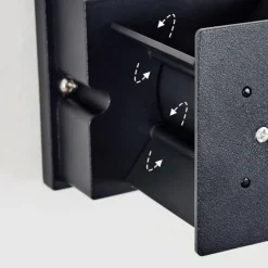 hofstein Tamarin Lampe murale d´extérieur, Luminaire Up & Down, Applique murale LED Rouille, Noir, 1 lumière