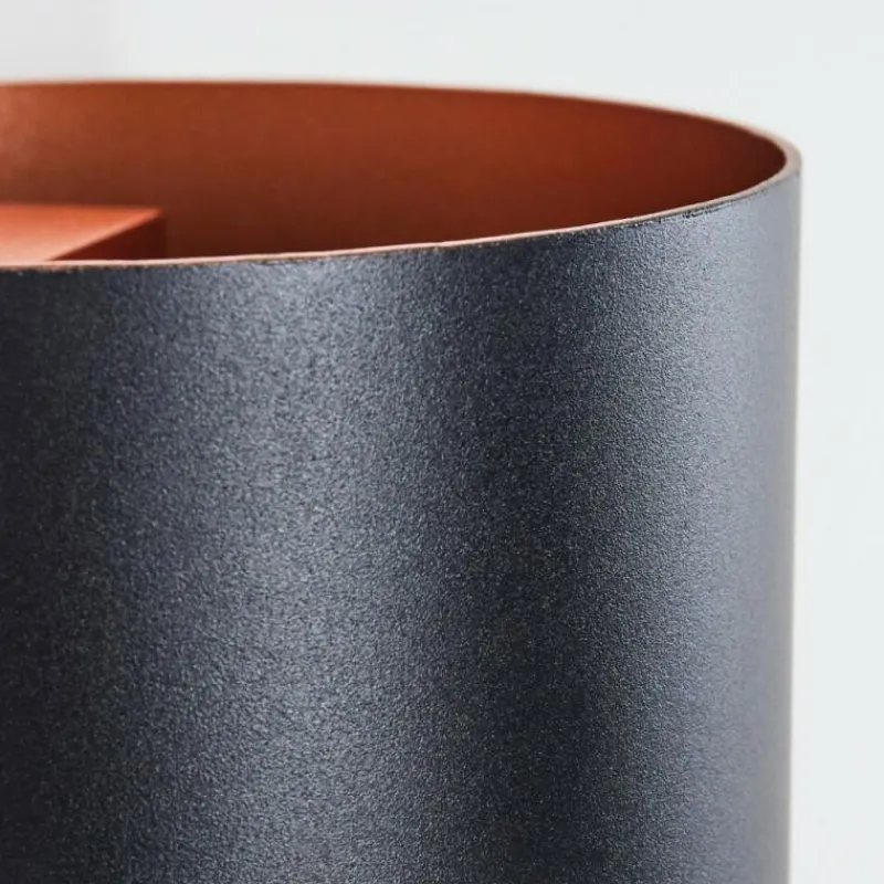 hofstein Tamarin Lampe murale d´extérieur, Luminaire Up & Down, Applique murale LED Cuivre, Noir, 1 lumière