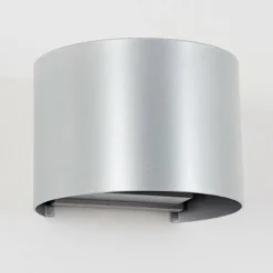 hofstein Tamarin Lampe murale d´extérieur, Luminaire Up & Down, Applique murale LED Argenté, 1 lumière