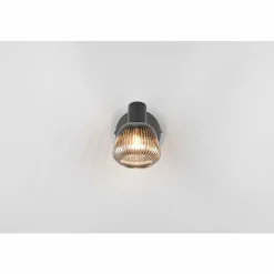 Suspension Verre Fumé-Luminaires Trio Tarifa Spot de plafond Noir, 1 lumière