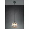 Suspension Verre Fumé-Luminaires Trio Tarifa Suspension Noir, 1 lumière