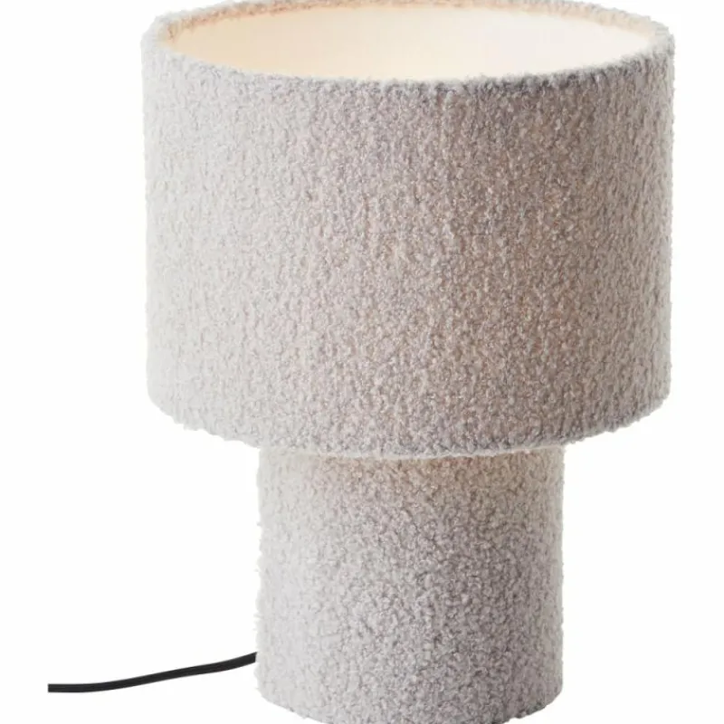 Lampes En Tissu-Luminaires Brilliant Teddy Lampe à poser Gris, 1 lumière