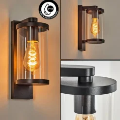 hofstein Telhada Luminaire extérieur, Lampe murale d´extérieur Noir, 1 lumière