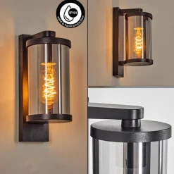 hofstein Telhada Luminaire extérieur, Lampe murale d´extérieur Noir, 1 lumière