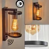 hofstein Telhada Luminaire extérieur, Lampe murale d´extérieur Noir, 1 lumière, Détecteur de mouvement