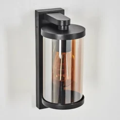 hofstein Telhada Luminaire extérieur, Lampe murale d´extérieur Noir, 1 lumière, Détecteur de mouvement