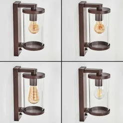 hofstein Telhada Luminaire extérieur, Lampe murale d´extérieur Rouille, 1 lumière, Détecteur de mouvement