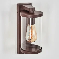 hofstein Telhada Luminaire extérieur, Lampe murale d´extérieur Rouille, 1 lumière, Détecteur de mouvement