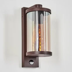 hofstein Telhada Luminaire extérieur, Lampe murale d´extérieur Rouille, 1 lumière, Détecteur de mouvement