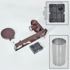 hofstein Telhada Luminaire extérieur, Lampe murale d´extérieur Rouille, 1 lumière