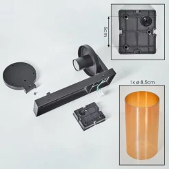 hofstein Telhada Luminaire extérieur, Lampe murale d´extérieur Noir, 1 lumière