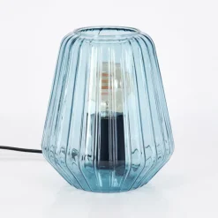 hofstein Telhais Lampe à poser, Liseuse Bleu, Noir, 1 lumière