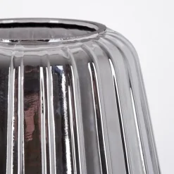 hofstein Telhais Lampe à poser, Liseuse Chrome, Fumée, Noir, 1 lumière