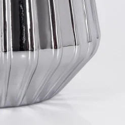 hofstein Telhais Lampe à poser, Liseuse Chrome, Fumée, Noir, 1 lumière