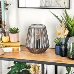 hofstein Telhais Lampe à poser, Liseuse Fumée, Noir, 1 lumière