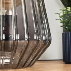 hofstein Telhais Lampe à poser, Liseuse Fumée, Noir, 1 lumière