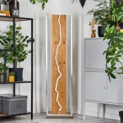 hofstein Terre Lampadaire LED Écru, Noir, Blanc, 1 lumière