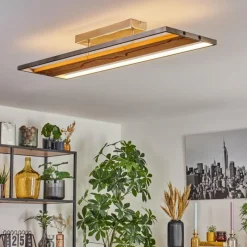 hofstein Terre Plafonnier, Spot de plafond LED Écru, Nickel mat, 1 lumière