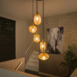 hofstein Tiambilibi Suspension Anthracite, 5 lumières