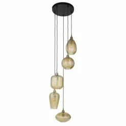 hofstein Tiambilibi Suspension Anthracite, 5 lumières