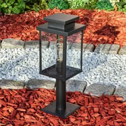 hofstein Tieva Borne lumineuse, Eclairage de chemin Noir, 1 lumière