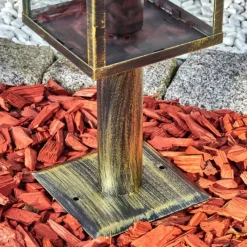 Lampes Dorées-hofstein Tieva Borne lumineuse, Eclairage de chemin Brun, Or, 1 lumière