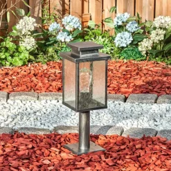 Lampes Vintages & Rétros-hofstein Tieva Borne lumineuse, Eclairage de chemin Noir, Argenté, 1 lumière