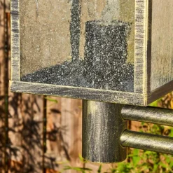 Lampes Dorées-hofstein Tieva Réverbère, Eclairage de chemin Brun, Or, 3 lumières