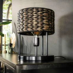 hofstein Tischleuchte Lampe à poser Brun foncé, 1 lumière* Lampes À Poser