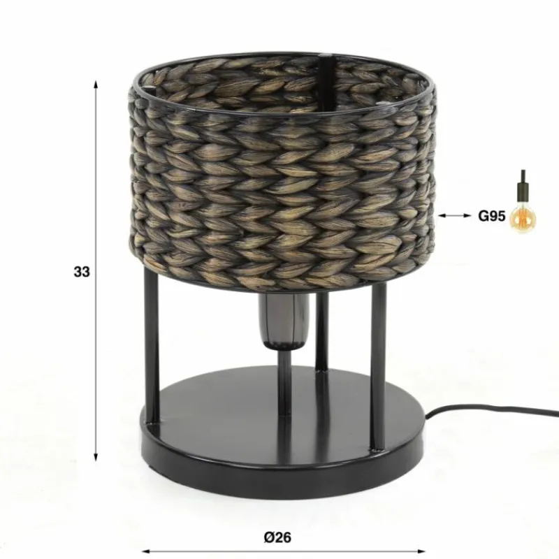 hofstein Tischleuchte Lampe à poser Brun foncé, 1 lumière* Lampes À Poser