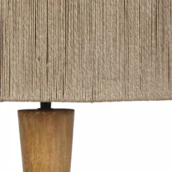 Lampes En Bois-Luminaires Trio TOBA Lampadaire Bois clair, 1 lumière