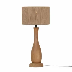 Lampes En Bois-Luminaires Trio TOBA Lampe à poser Bois clair, 1 lumière