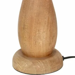 Lampes En Bois-Luminaires Trio TOBA Lampe à poser Bois clair, 1 lumière