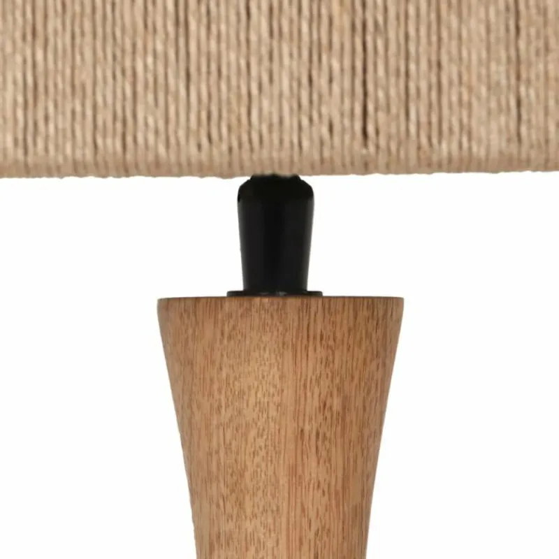 Lampes En Bois-Luminaires Trio TOBA Lampe à poser Bois clair, 1 lumière