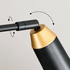 Lampes Dorées-hofstein Toftbyn Suspension Noir, 7 lumières